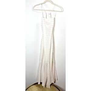 Paloma Wool Cream Striped Maxi Dress